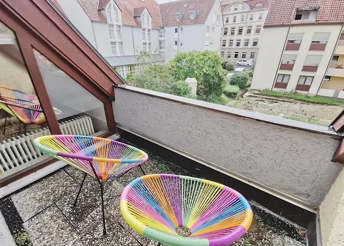 דירה Ticasa Harmony - Zentral-uni-bahnhof-balkon-unique-smarttv נורטינגן